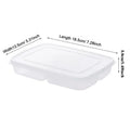 4-Grid Clear Food Storage Box – Fridge Freezer Organizer Food Storage Container Axl onesize