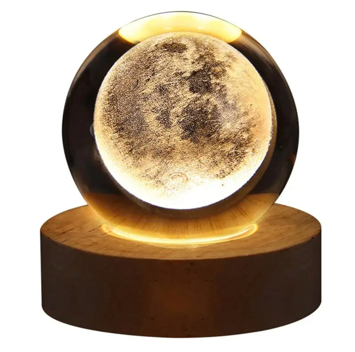 3D LED Galaxy Crystal Ball Night Light – Kids Bedroom Lamp LED Night Light Axl Moon