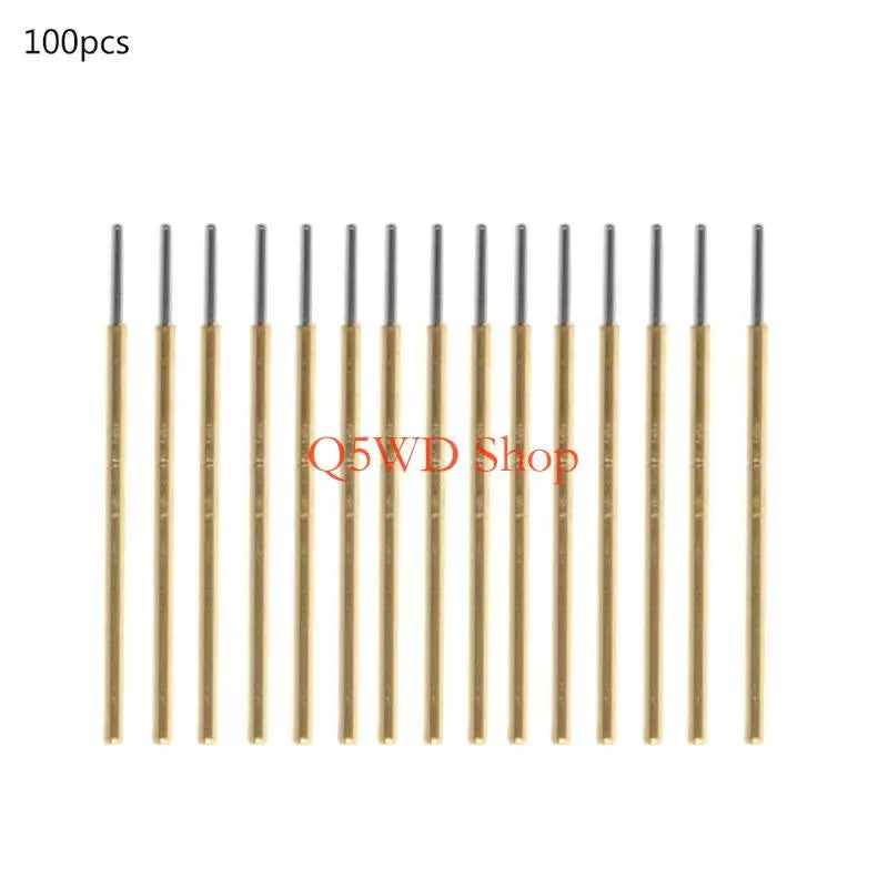 100 Pcs P50-J1 Pogo Pin Spring Test Probes 0.68mm for PCB PCB Test Probes Axl