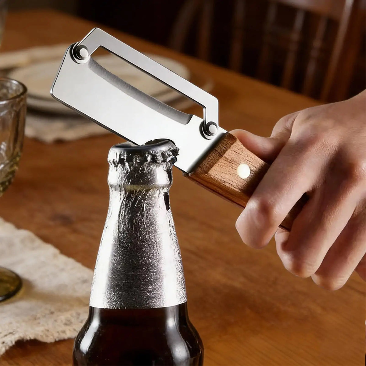 Stainless Steel Vegetable Peeler with Bottle Opener Vegetable Peeler Axl