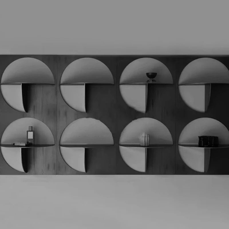 Modern Floating Wall Shelf – Double Tier Metal Storage Rack Floating Wall Shelf Axl