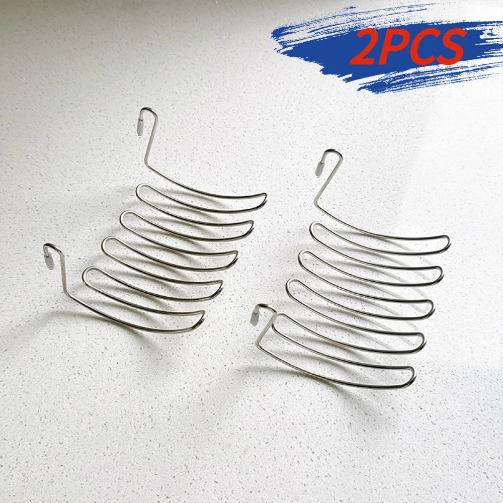 2-Pack Over-Sink Stainless Steel Drying Rack & Storage Basket Sink Drying Rack Axl
