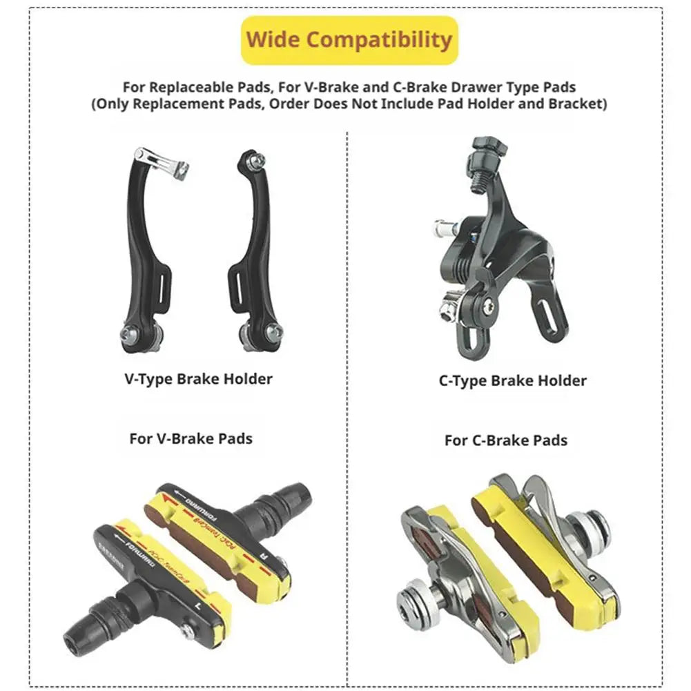Carbon Rim Brake Pads – V Brake & C Brake Compatible Bike Brake Pads Axl