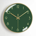 Nordic Silent Wall Clock – 12" Modern Metal Home Decor Silent Wall Clock Axl Style 18 12 inch