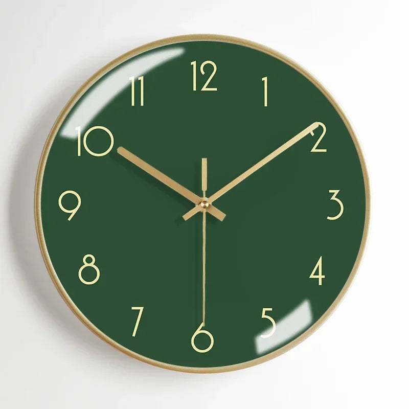 Nordic Silent Wall Clock – 12" Modern Metal Home Decor Silent Wall Clock Axl Style 18 12 inch