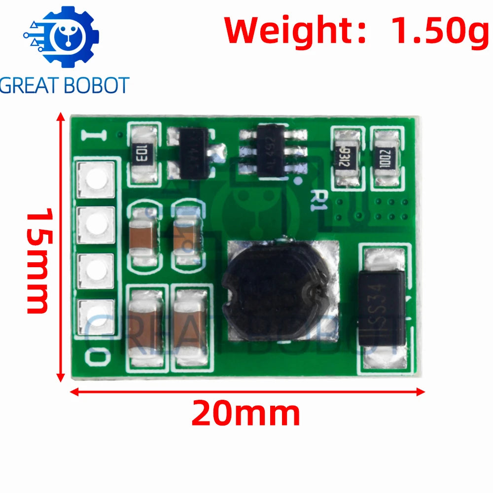 DC-DC Step-Up Boost Converter Module 3V–5V to 5V 9V 12V Boost Converter Module Axl