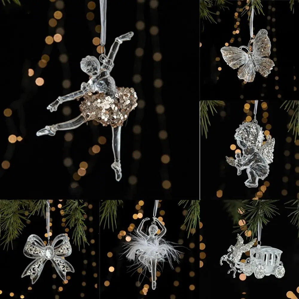Acrylic Crystal Snowflake Christmas Tree Ornament Pendant Christmas Ornament Axl