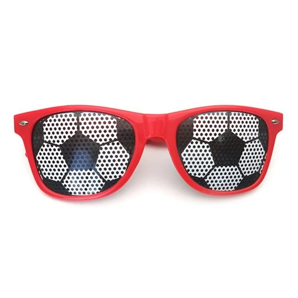 Soccer Football Novelty Sunglasses – Fan Prop & Festival Shades Novelty Sunglasses Axl Red