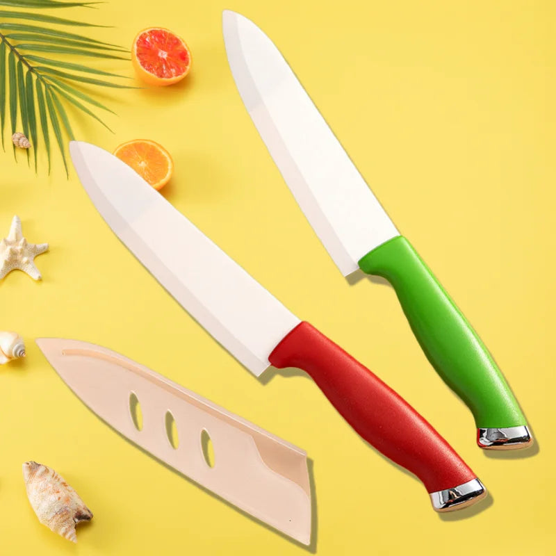 Ceramic Chef Knife Set with Sheaths – Sharp & Rust Proof Ceramic Knife Set Axl