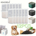 Activated Carbon Cat Fountain Filters – 6/12 PCS Replacement Pet Fountain Filter Axl 12PCS