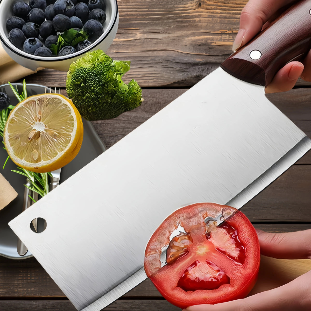 Professional Stainless Steel Utility Kitchen Knife – Anti-Slip Handle Utility Kitchen Knife Axl
