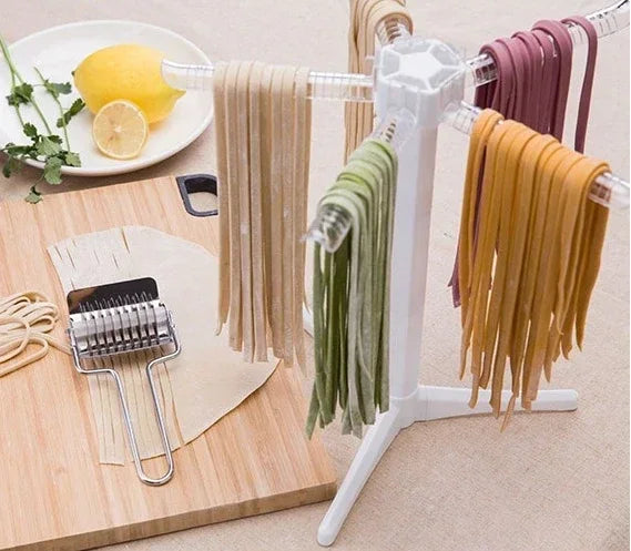 Collapsible Pasta Drying Rack – 5-Arm Noodle Dryer Stand Pasta Drying Rack Axl