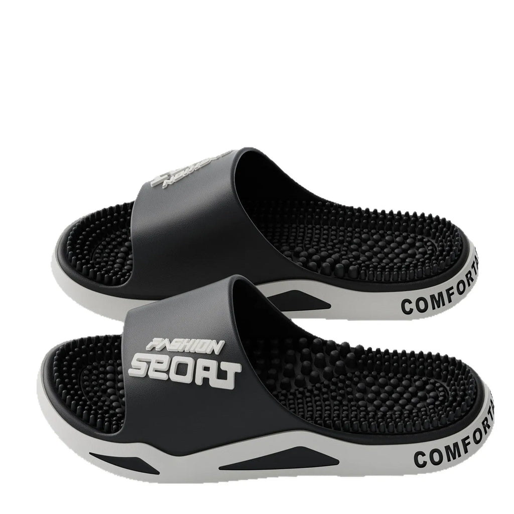 Unisex Massage Sole Slides – Non-Slip Summer Slippers & Sandals Massage Sole Slides Axl