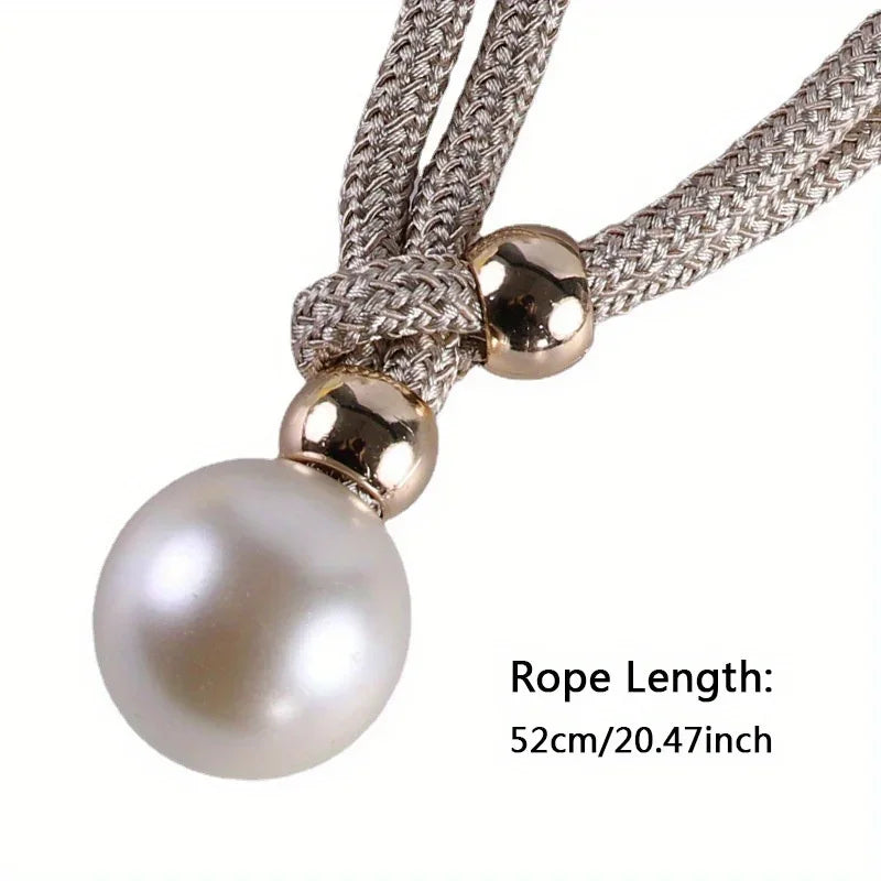 Pearl Tie Band Curtain Tiebacks – Elegant Window Decor Curtain Tiebacks Axl