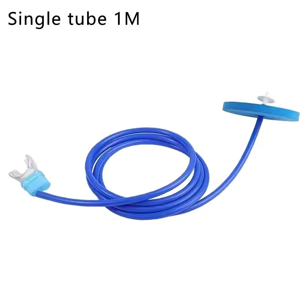 Silicone Snorkel Breathing Tube 1m 2m 3m | Single & Dual Snorkel Breathing Tube Axl Blue 100CM