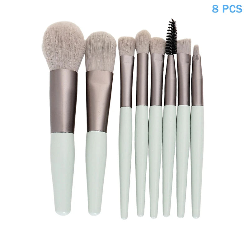 8/13 PCS Makeup Brush Set – Foundation, Powder & Eyeshadow Makeup Brush Set Axl A12