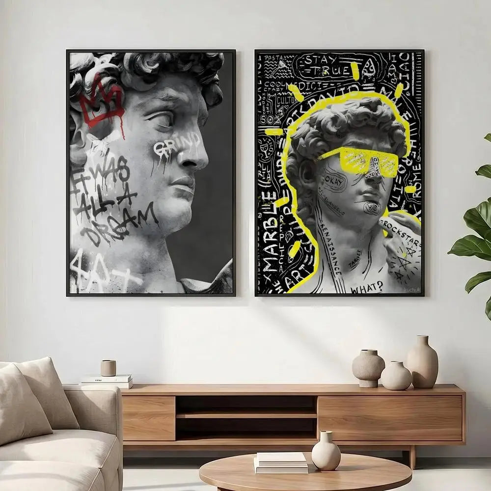 Statue of David HD Art Poster – Waterproof Sticky Wall Decor Wall Art Poster Axl