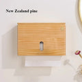 Solid Wood Wall-Mounted Tissue Box – Retro Napkin Holder Tissue Box Holder Axl Natural Wood