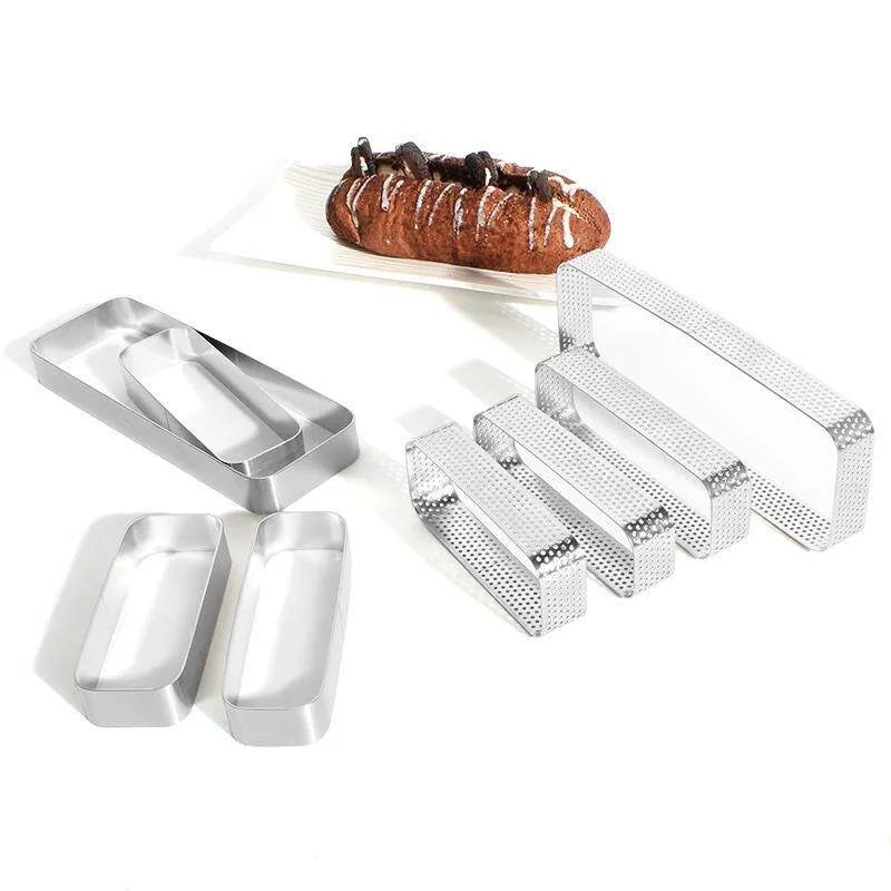 304 Stainless Steel Rectangle Tart Ring & Mousse Cake Mold Cake Ring Mold Axl