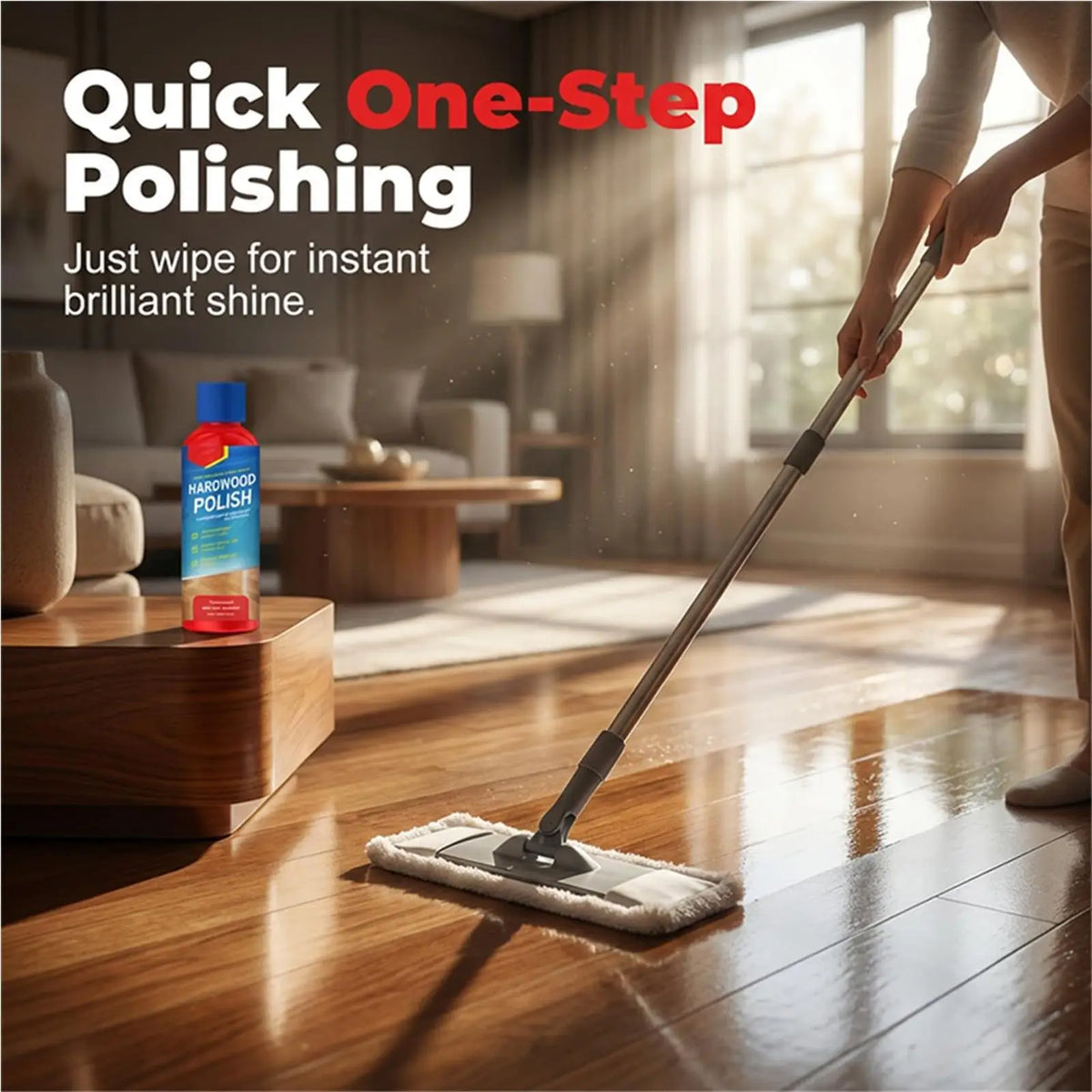 High Gloss Hardwood Floor Polish & Wood Restorer – 100ml Wood Floor Polish Axl