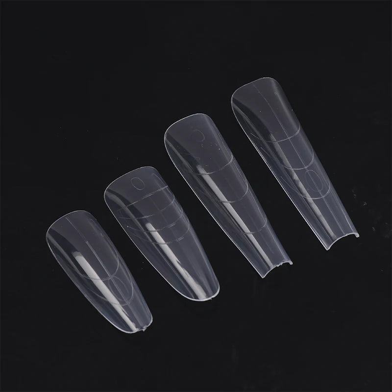 60Pcs Sandwich Nail Dual Forms – Quick Extension Molds Nail Extension Forms Axl