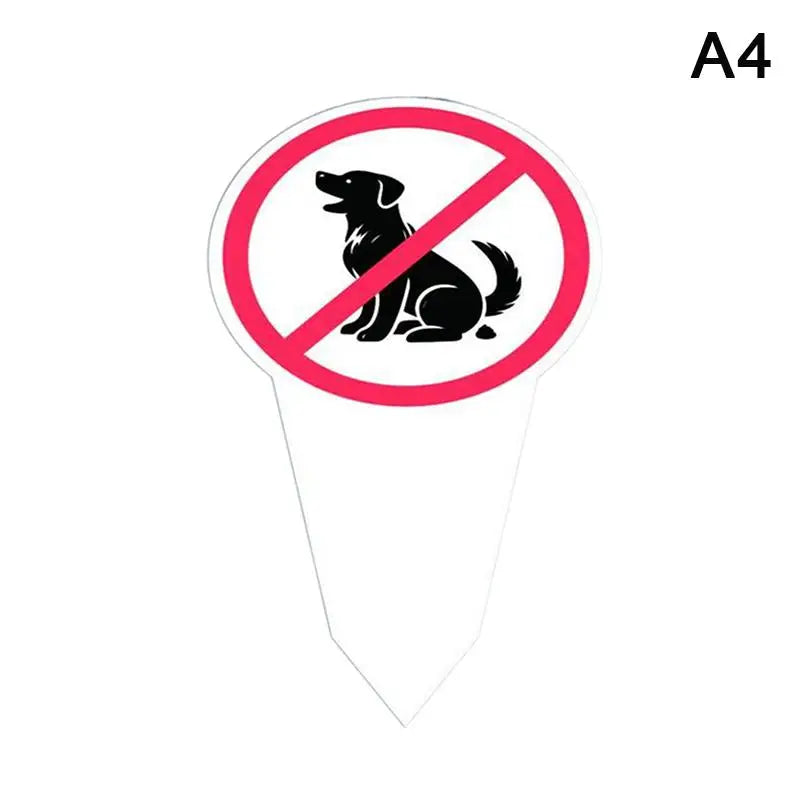 No Dog Poop Yard Sign – Waterproof Outdoor Garden Stake Yard Warning Sign Axl A4