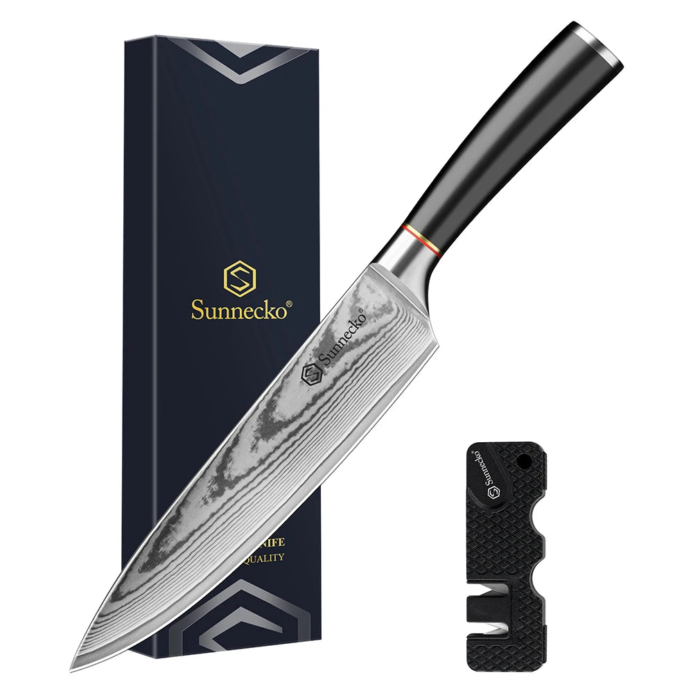 Sunnecko 8" Damascus Chef's Knife – VG10 Core, 67-Layer Damascus Chef's Knife Axl China Mainland 8 inch