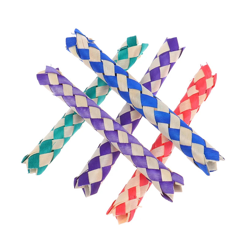 5-Pack Classic Chinese Bamboo Finger Traps – Fun Novelty Toy Novelty Finger Trap Axl