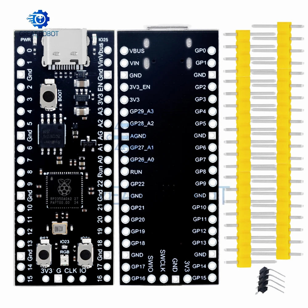 RP2350A Dual-Core Dev Board 16MB – Raspberry Pi Pico 2 Compatible Microcontroller Dev Board Axl