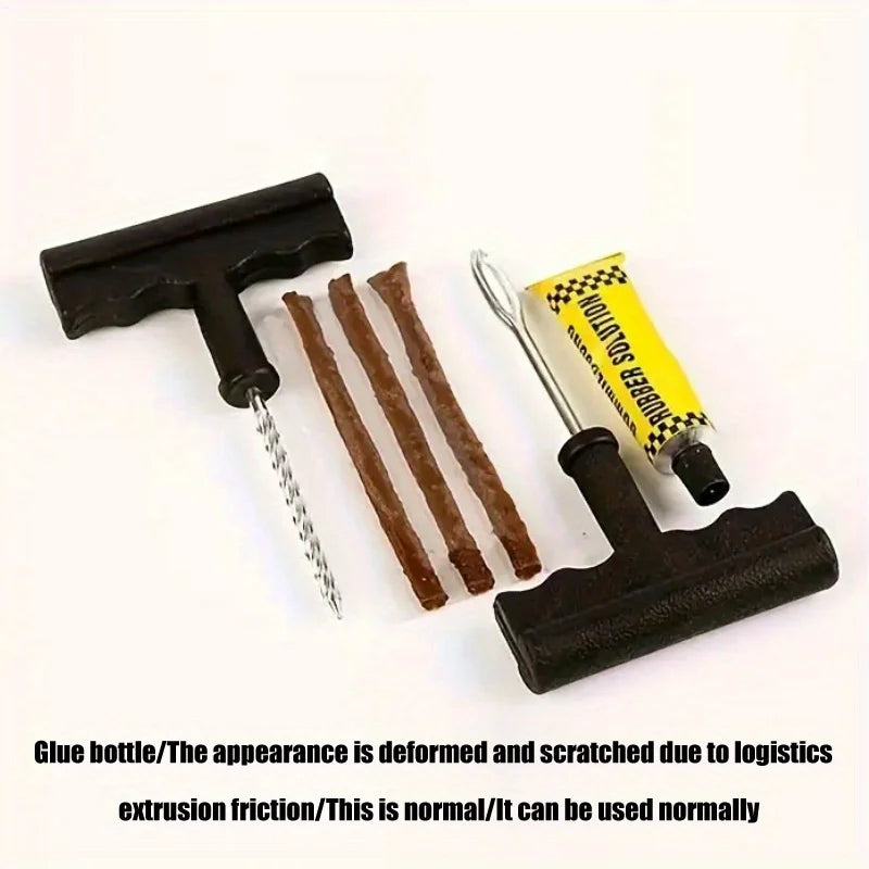 Car & Motorcycle Tire Repair Kit – Emergency Puncture Tool Tire Repair Kit Axl 6pcs