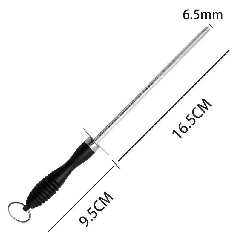 Professional Stainless Steel Utility Kitchen Knife – Anti-Slip Handle Utility Kitchen Knife Axl Sharpening rod