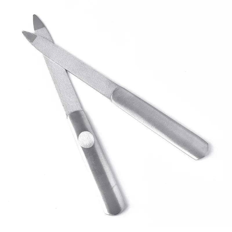 Double-Sided Stainless Steel Nail File – Professional Nail Care Nail File Axl