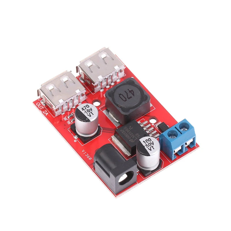 DC-DC Step-Down Converter 9–36V to 5V 3A Dual USB Power Module DC-DC Power Converter Axl