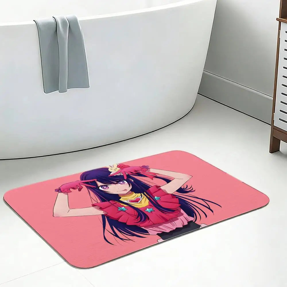 Diatomite Bath Mat – Quick Dry Anti-Slip Anime Floor Mat Diatomite Bath Mat Axl