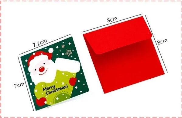 24 Pack Mini Christmas Greeting Cards with Envelopes for Kids Christmas Greeting Cards Axl