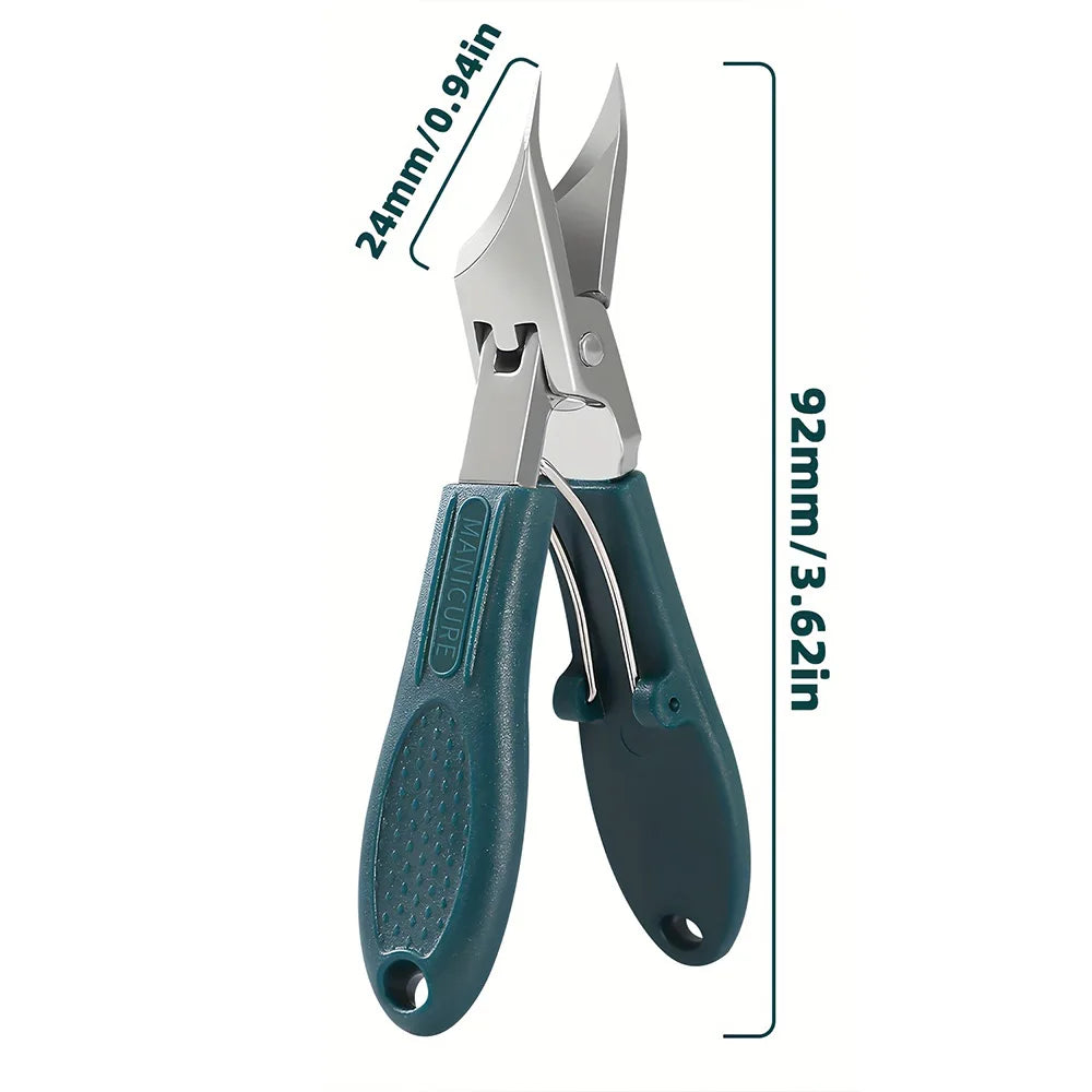 PLYS Ultra-Sharp Toenail Clipper – 25° Stainless Steel Blade Nail Clipper Axl green