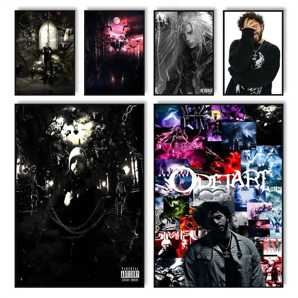 O-Odetari Rapper HD Poster | Self-Adhesive Waterproof Wall Art Wall Art Poster Axl