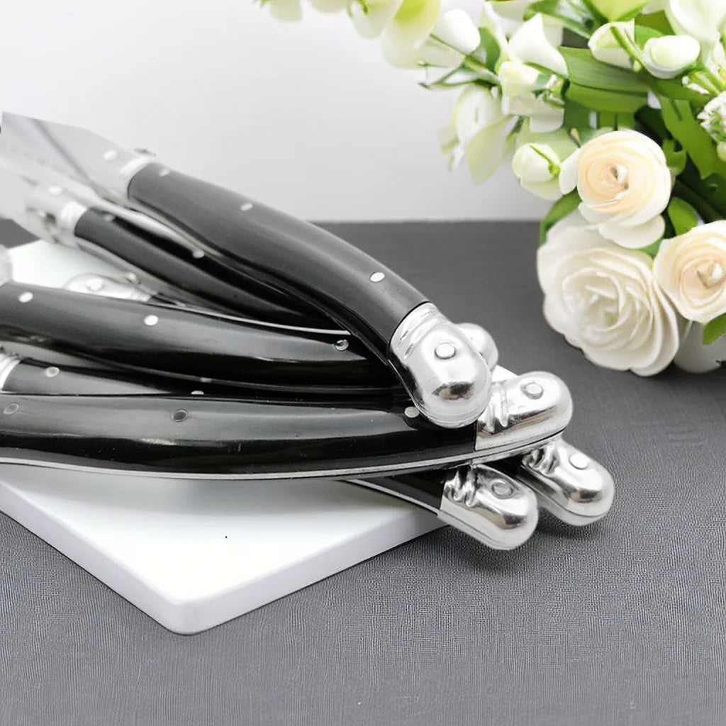 9" Laguiole Steak Knives Set – Serrated Stainless Steel 1–8 Pcs Steak Knife Set Axl