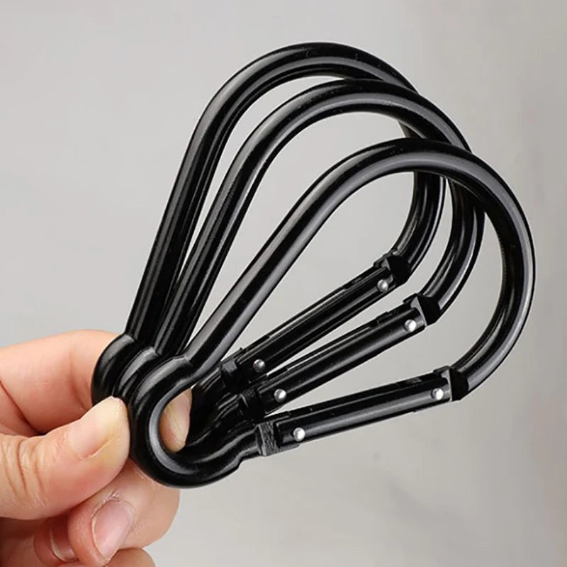 Heavy Duty Aluminum Carabiner Spring Hook Clip – 55lb Carabiner Clip Axl