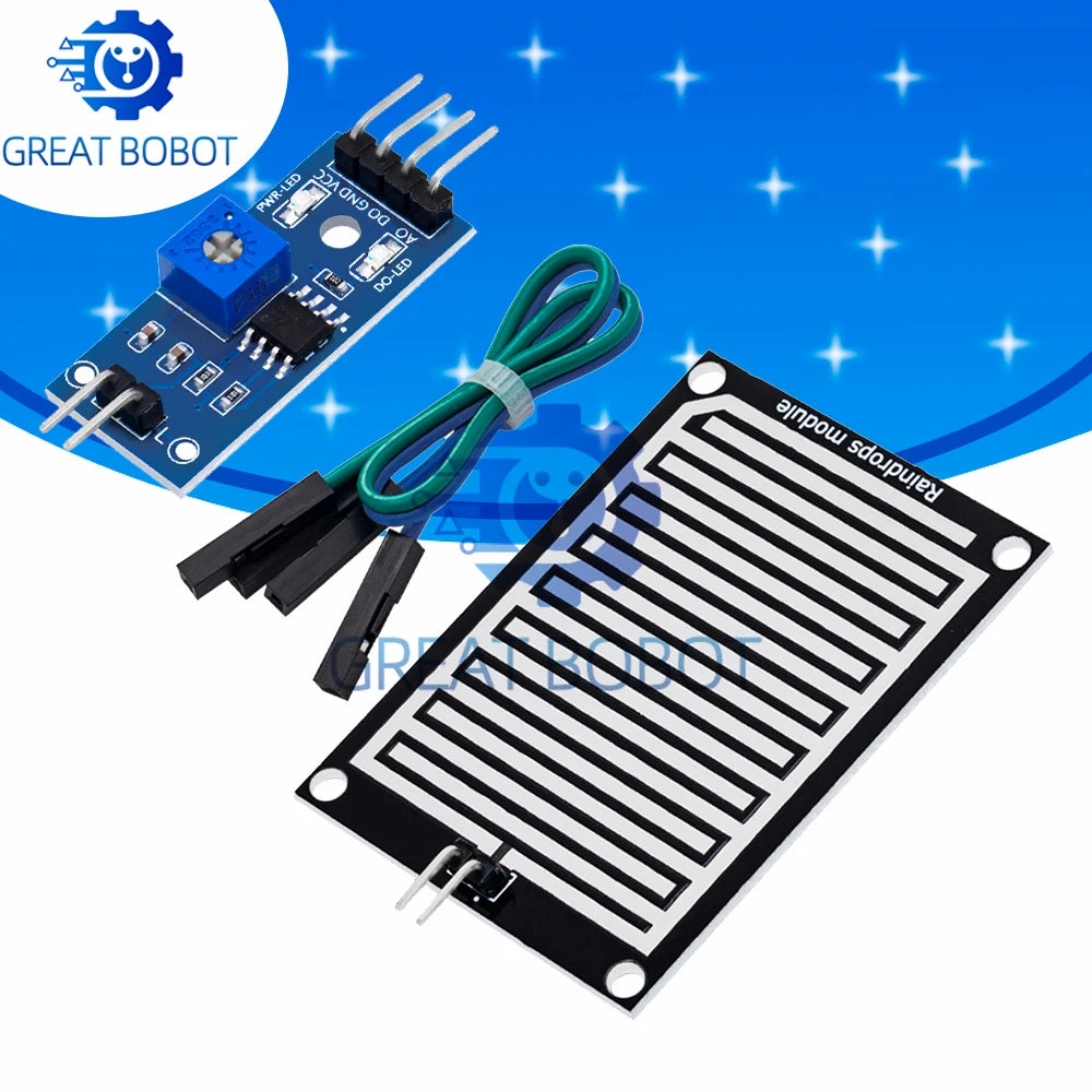 Rain & Snow Detection Sensor Module – Arduino Compatible Rain Detection Sensor Axl Default Title
