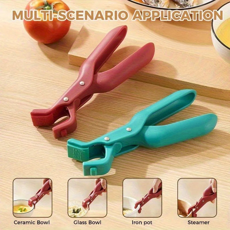 Silicone Non-Slip Pot Pan Gripper Clip – Heat Resistant Bowl Holder Pot Gripper Clip Axl