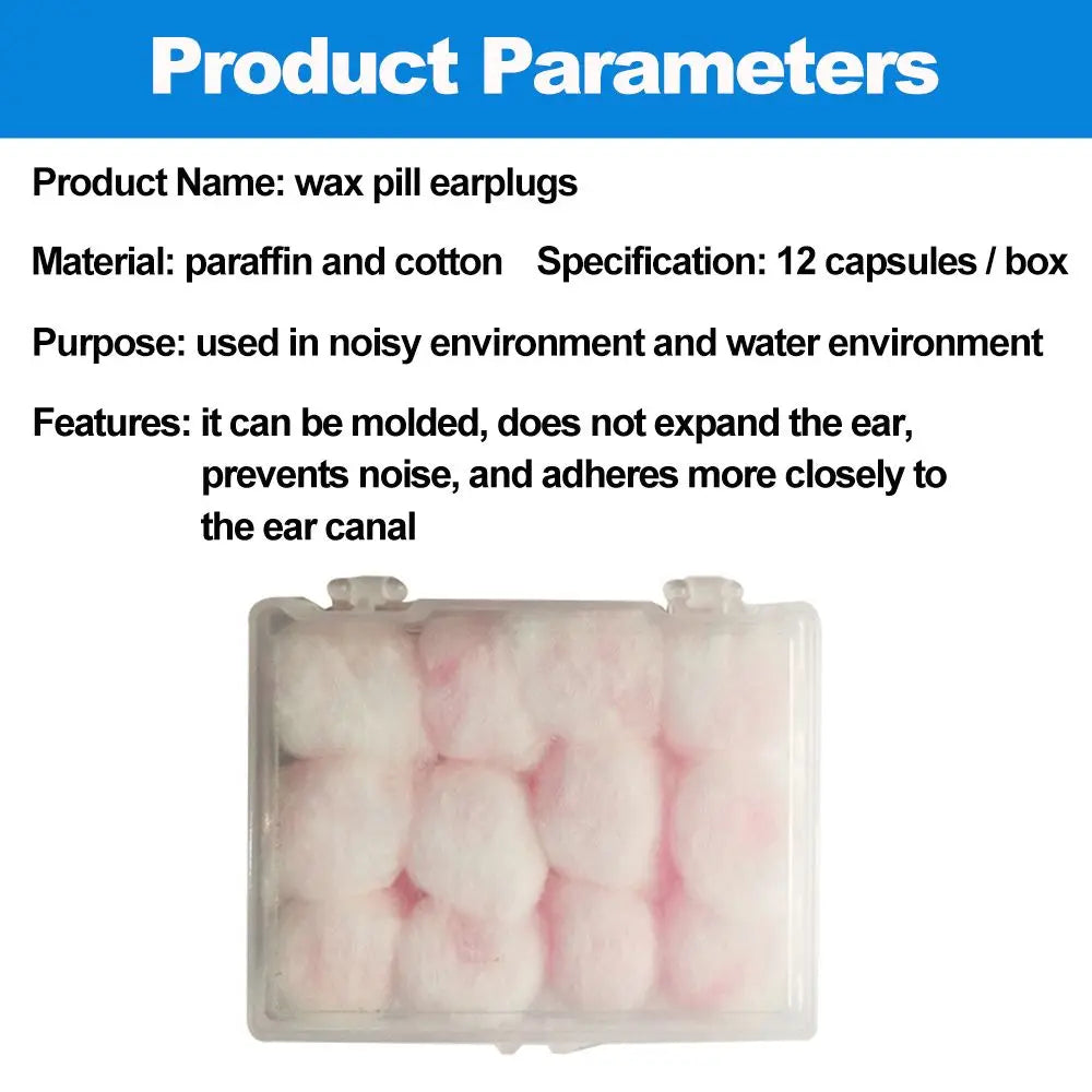 Wax Cotton Earplugs – Kneadable Sound Insulation Ear Plugs Wax Earplugs Axl