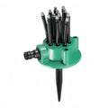 360° Multi-Head Garden Sprinkler – 12-Nozzle Lawn Irrigation Garden Sprinkler Axl green