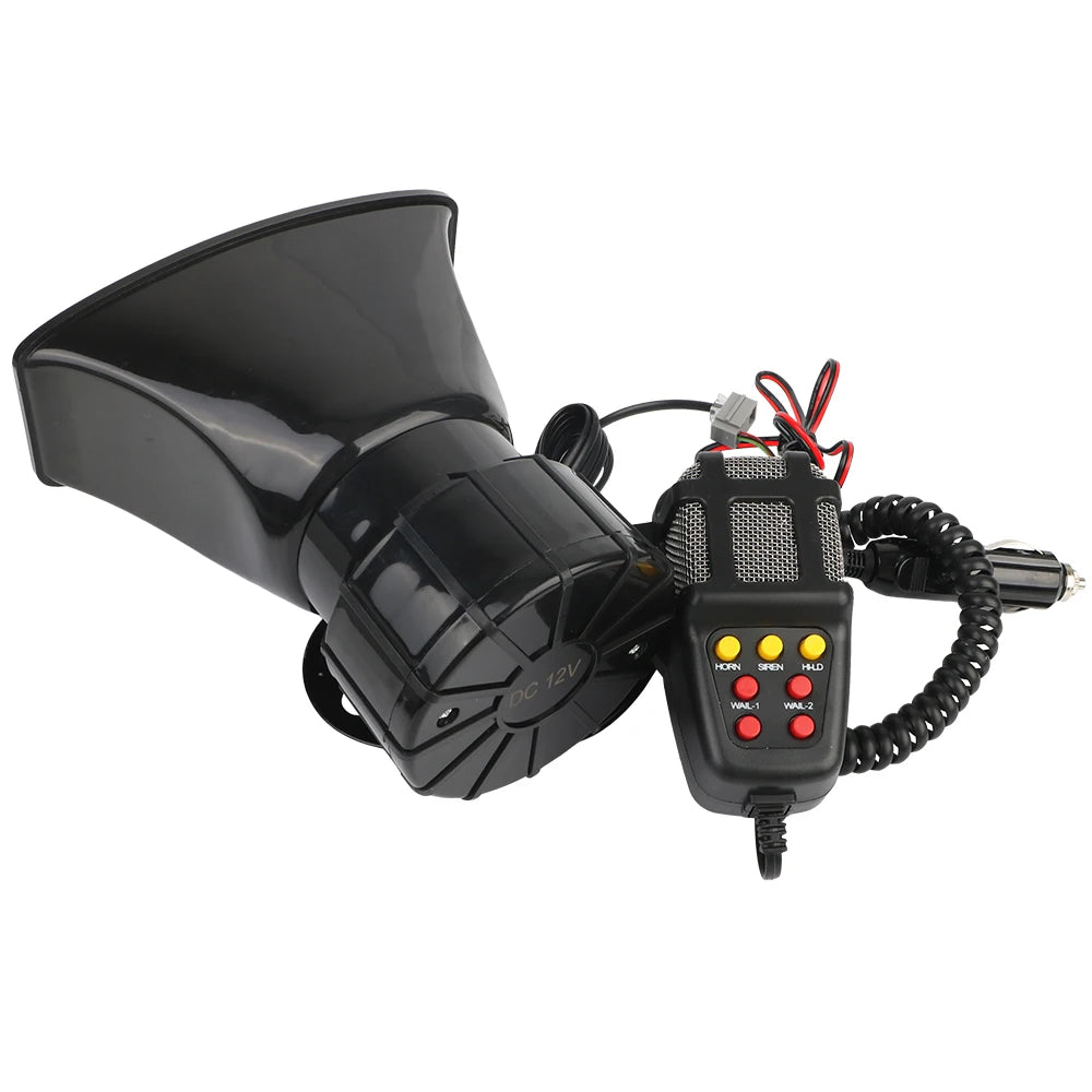 7-Sound 12V 100W 120dB Car Siren Horn & PA Speaker System Car Siren Horn Axl