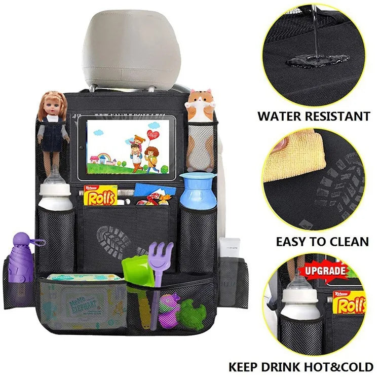 Car Seat Back Organizer – Multi-Pocket Backseat Storage Bag Car Seat Organizer Axl
