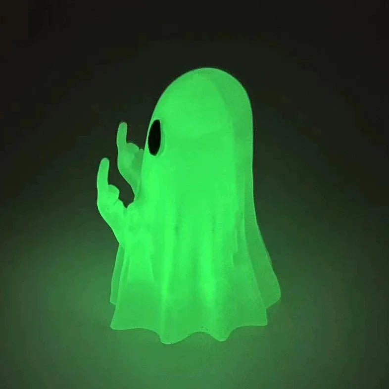 Luminous Ghost Figurine | Glow in the Dark Plastic Statue Decorative Figurine Axl Luminous green 1pcs