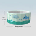 Foldable Non-Inflatable PVC Pool – Kids, Adults & Pets Foldable Swimming Pool Axl 150cm