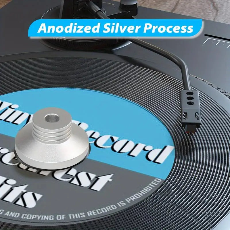 Aluminum 45 RPM Turntable Adapter for 7-Inch Vinyl Records Turntable Adapter Axl