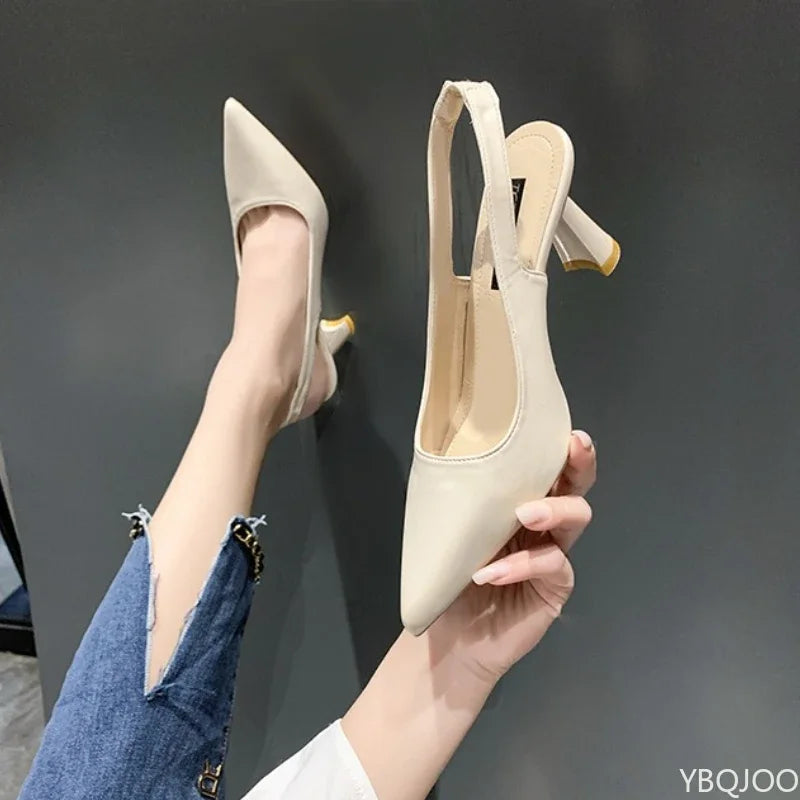 Women's Pointed Toe Stiletto Heels – Slip-On Dress Shoes Stiletto Heel Shoes Axl