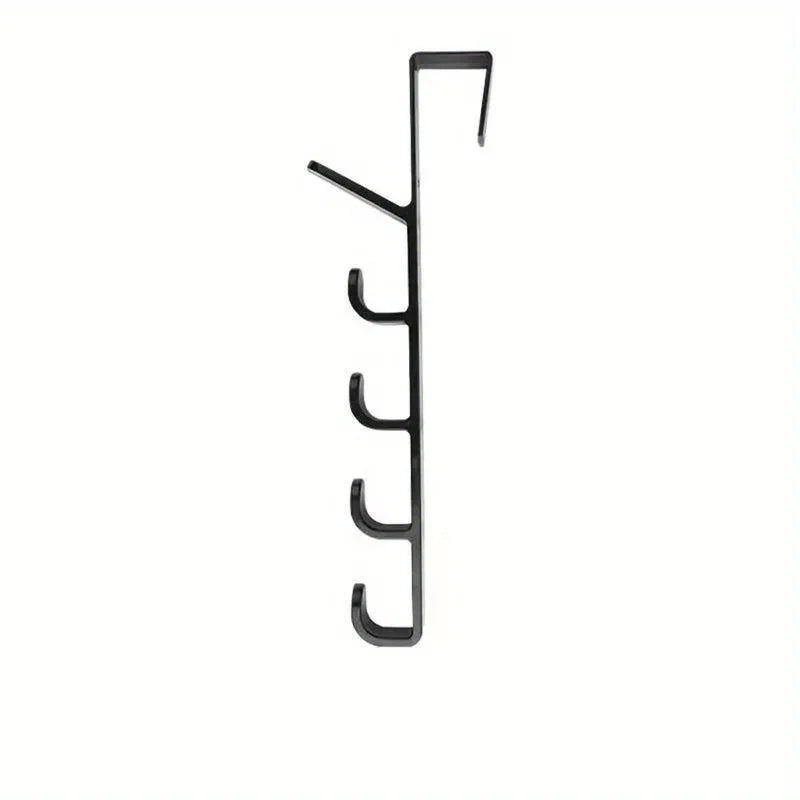 5-Hook Over the Door Hanger Rack – Coats, Robes & Towels Door Hook Rack Axl